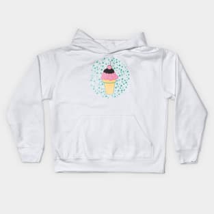 Cherry Ice-cream Cone Kids Hoodie